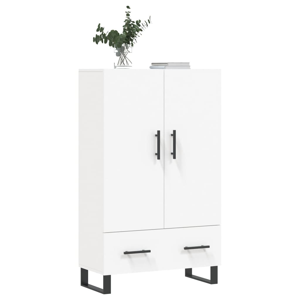 Visoka komoda bijela 69,5 x 31 x 115 cm od konstruiranog drva