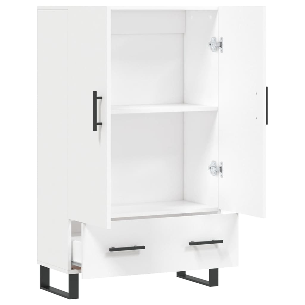 Visoka komoda bijela 69,5 x 31 x 115 cm od konstruiranog drva