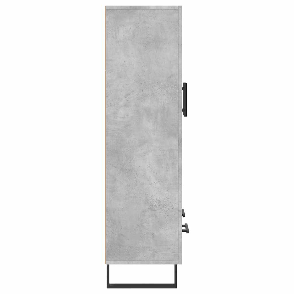 Visoka komoda boja betona 69,5 x 31 x 115 cm konstruirano drvo