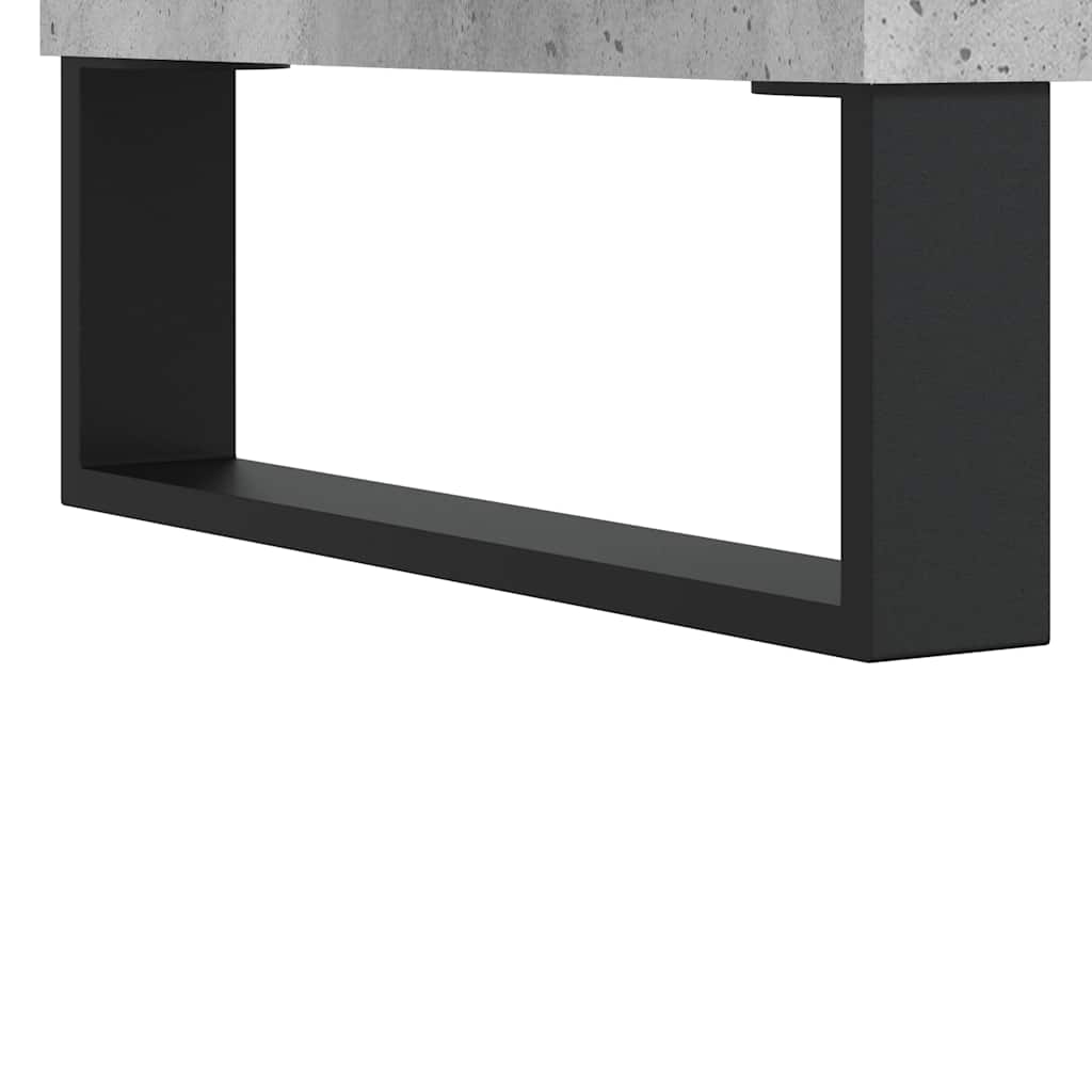 Visoka komoda boja betona 69,5 x 31 x 115 cm konstruirano drvo