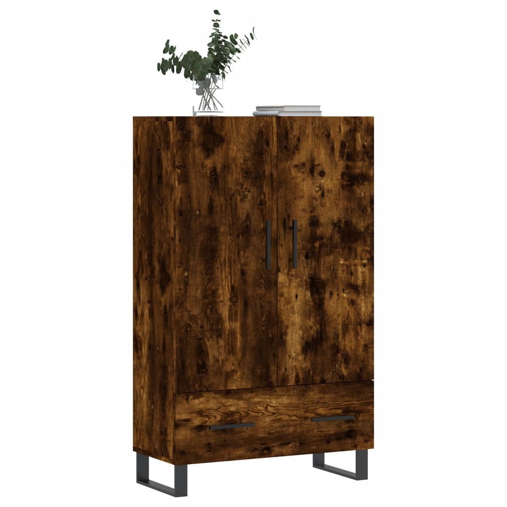Visoka komoda boja hrasta 69,5 x 31 x 115 cm konstruirano drvo