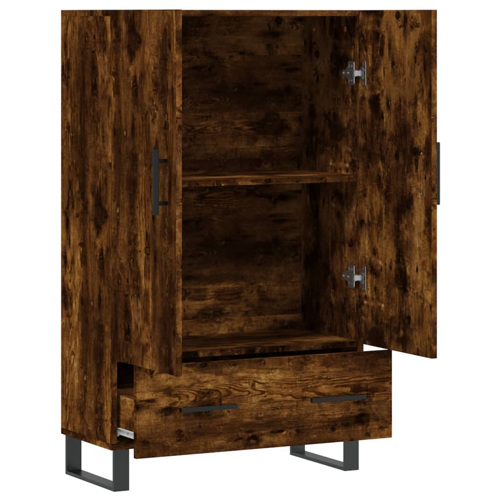 Visoka komoda boja hrasta 69,5 x 31 x 115 cm konstruirano drvo