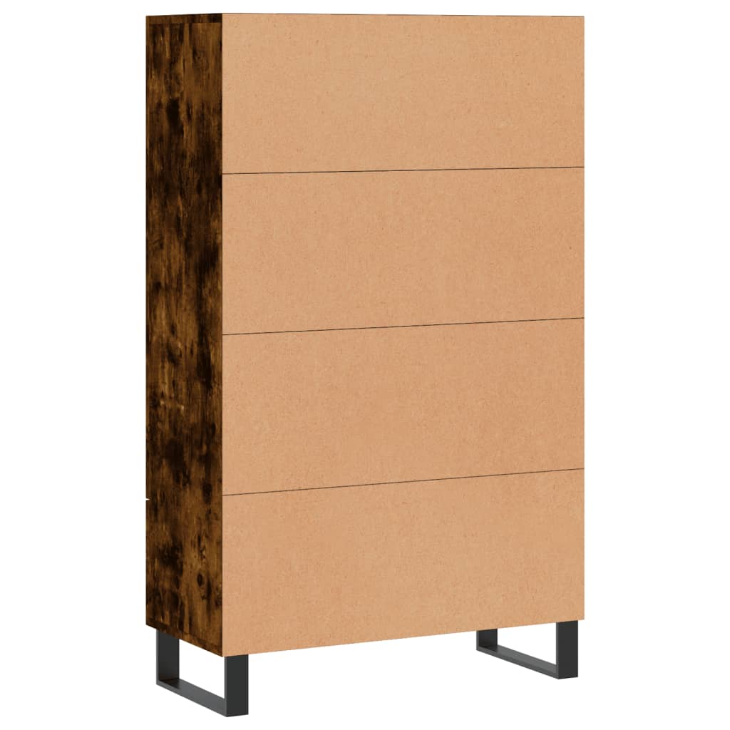Visoka komoda boja hrasta 69,5 x 31 x 115 cm konstruirano drvo