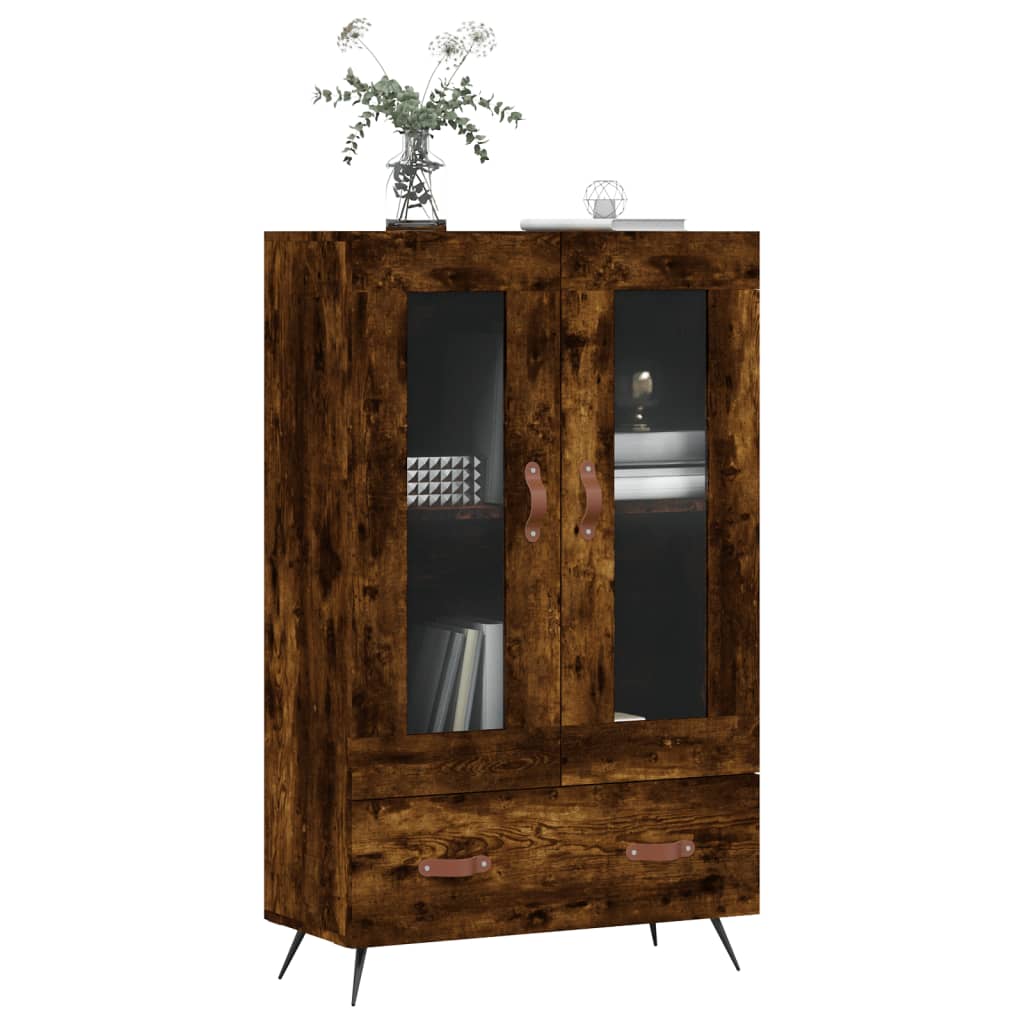 Visoka komoda boja hrasta 69,5 x 31 x 115 cm konstruirano drvo