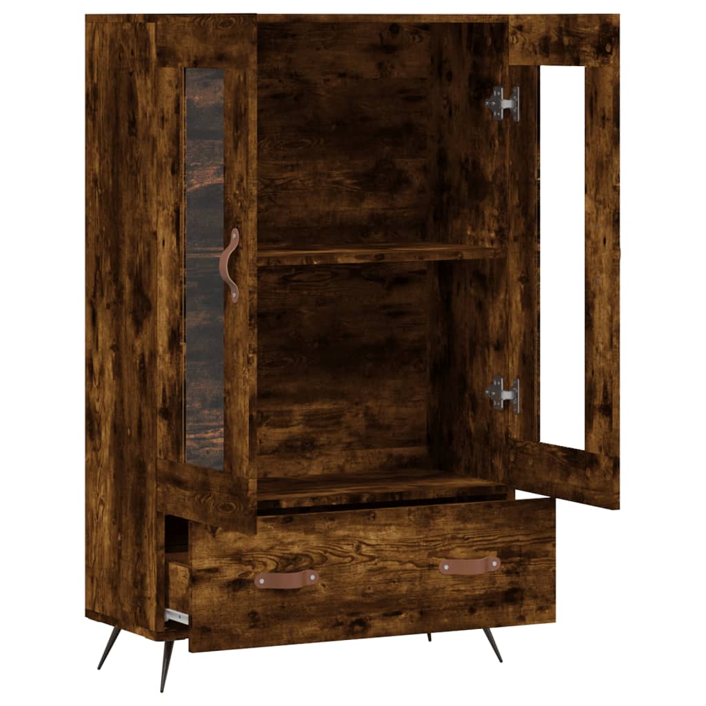 Visoka komoda boja hrasta 69,5 x 31 x 115 cm konstruirano drvo