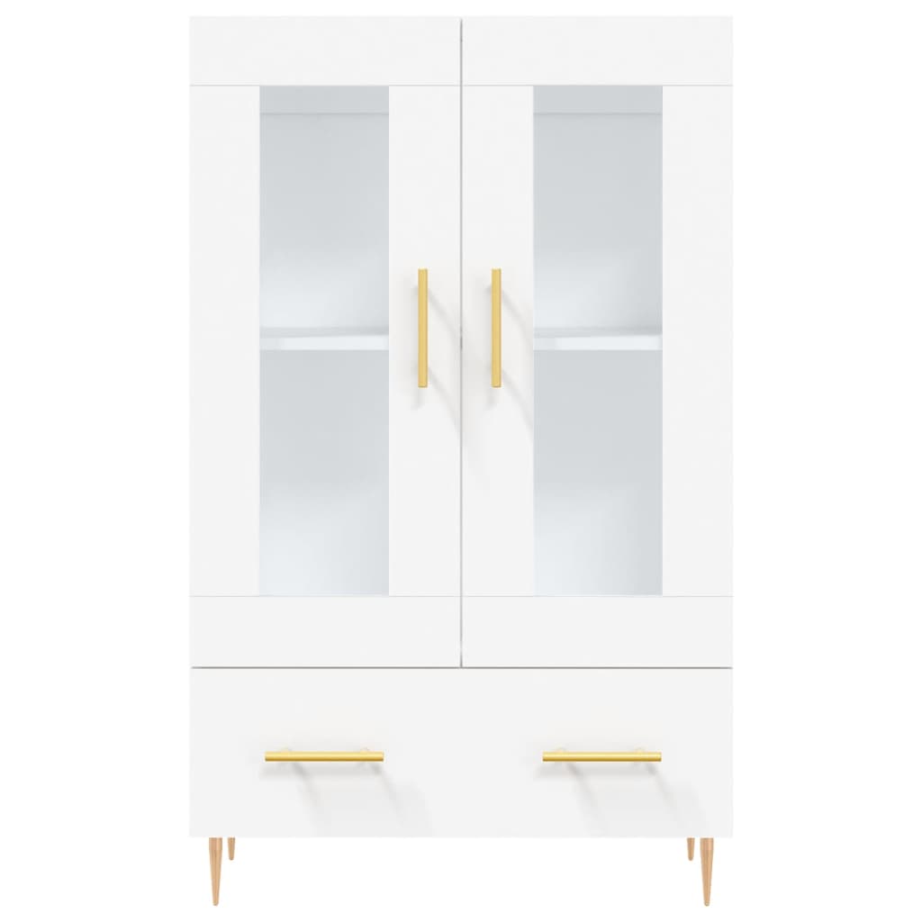 Visoka komoda bijela 69,5 x 31 x 115 cm od konstruiranog drva