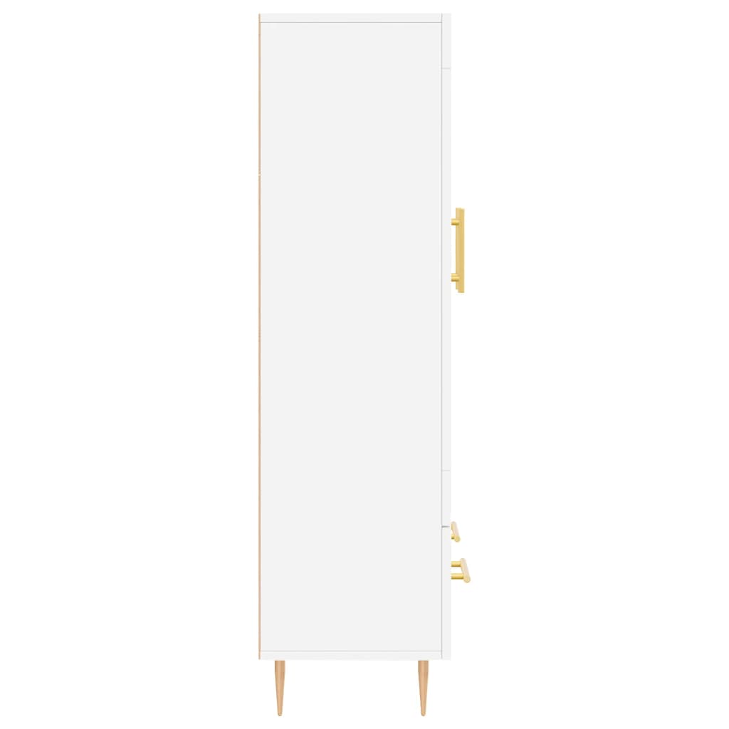 Visoka komoda bijela 69,5 x 31 x 115 cm od konstruiranog drva
