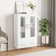 Visoka komoda bijela 69,5 x 31 x 115 cm od konstruiranog drva