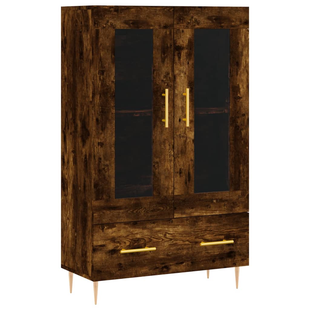 Visoka komoda boja hrasta 69,5 x 31 x 115 cm konstruirano drvo