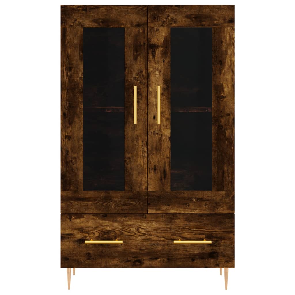 Visoka komoda boja hrasta 69,5 x 31 x 115 cm konstruirano drvo