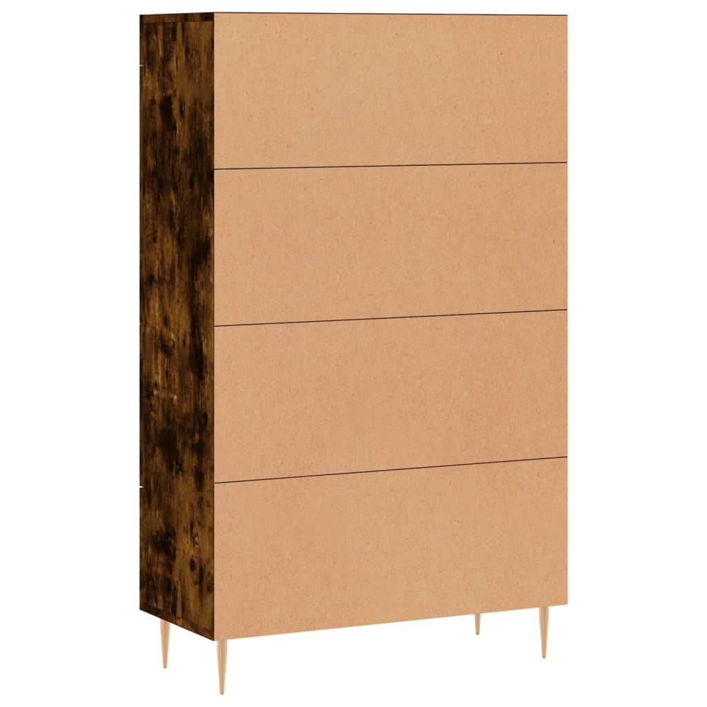 Visoka komoda boja hrasta 69,5 x 31 x 115 cm konstruirano drvo