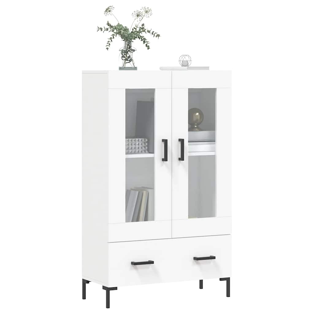 Visoka komoda bijela 69,5 x 31 x 115 cm od konstruiranog drva