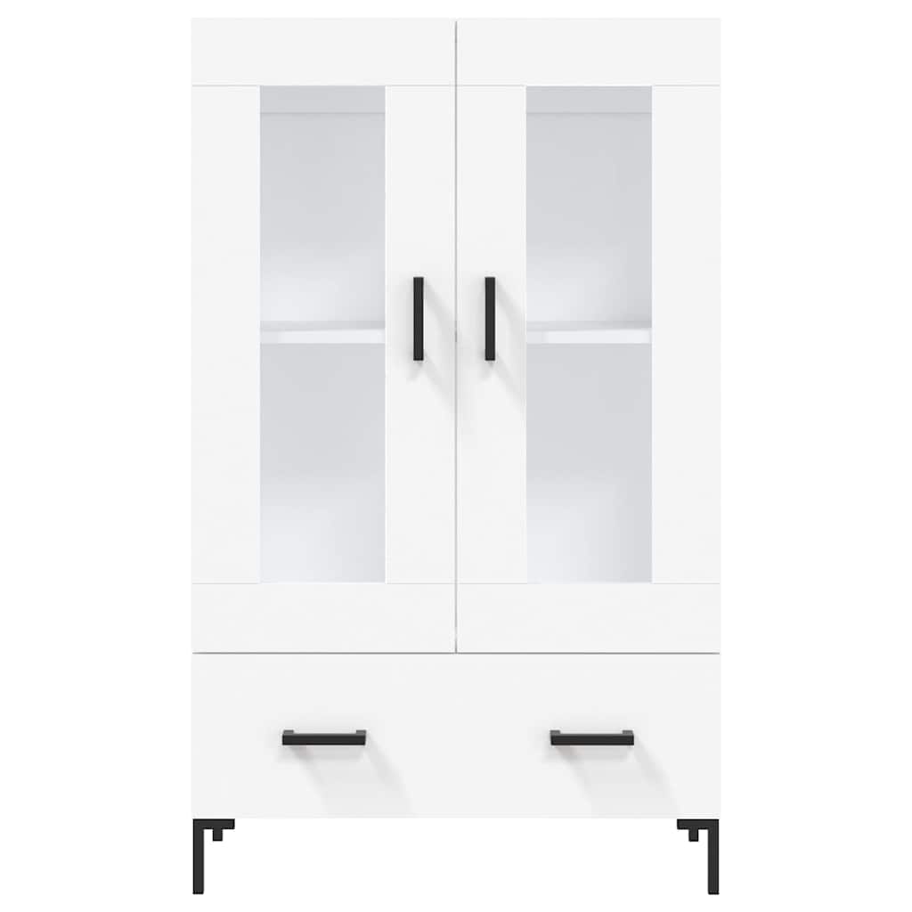 Visoka komoda bijela 69,5 x 31 x 115 cm od konstruiranog drva