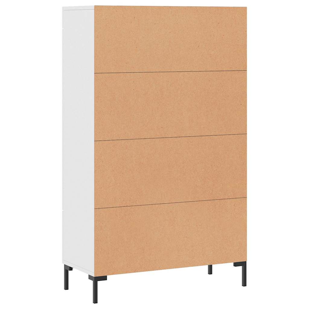 Visoka komoda bijela 69,5 x 31 x 115 cm od konstruiranog drva