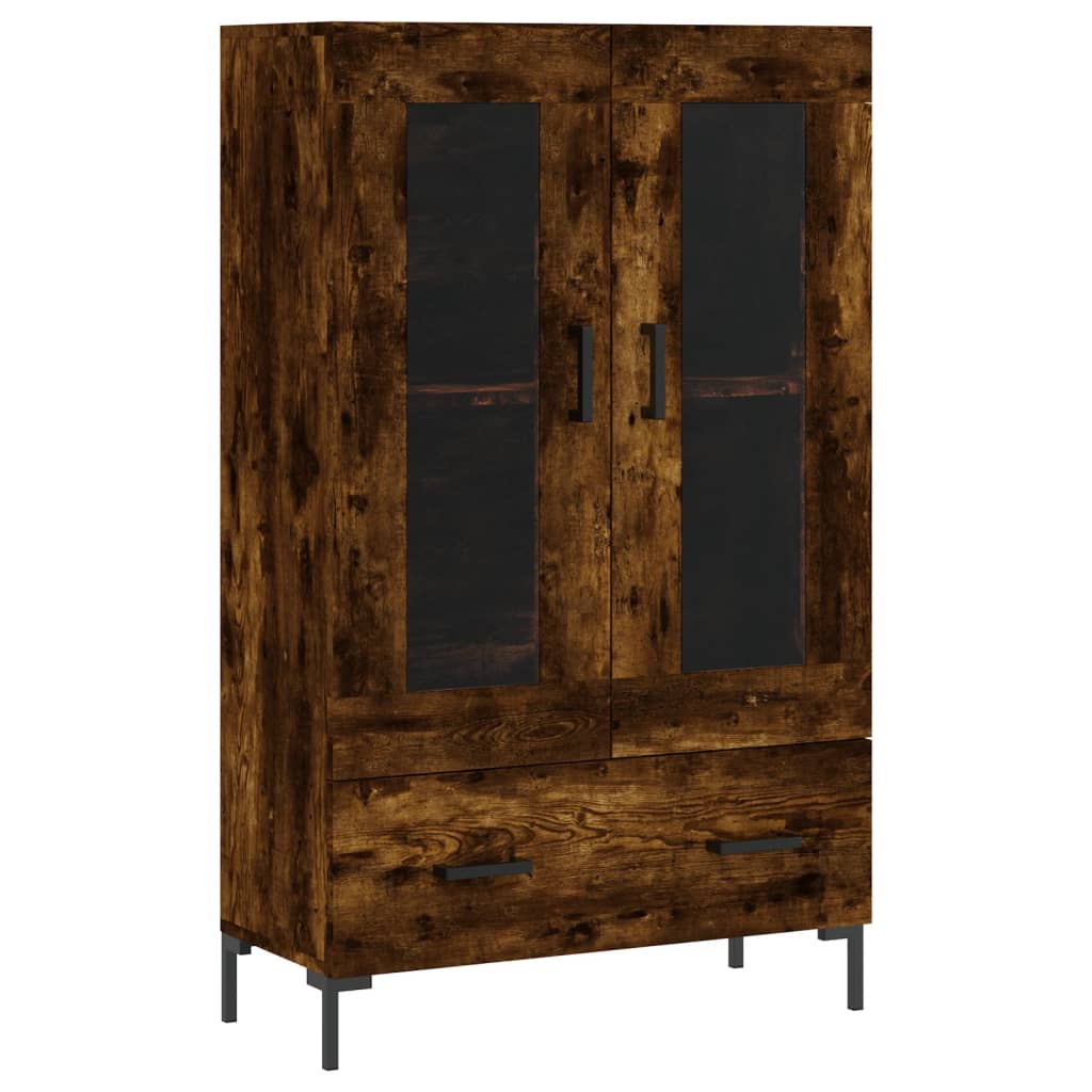 Visoka komoda boja hrasta 69,5 x 31 x 115 cm konstruirano drvo