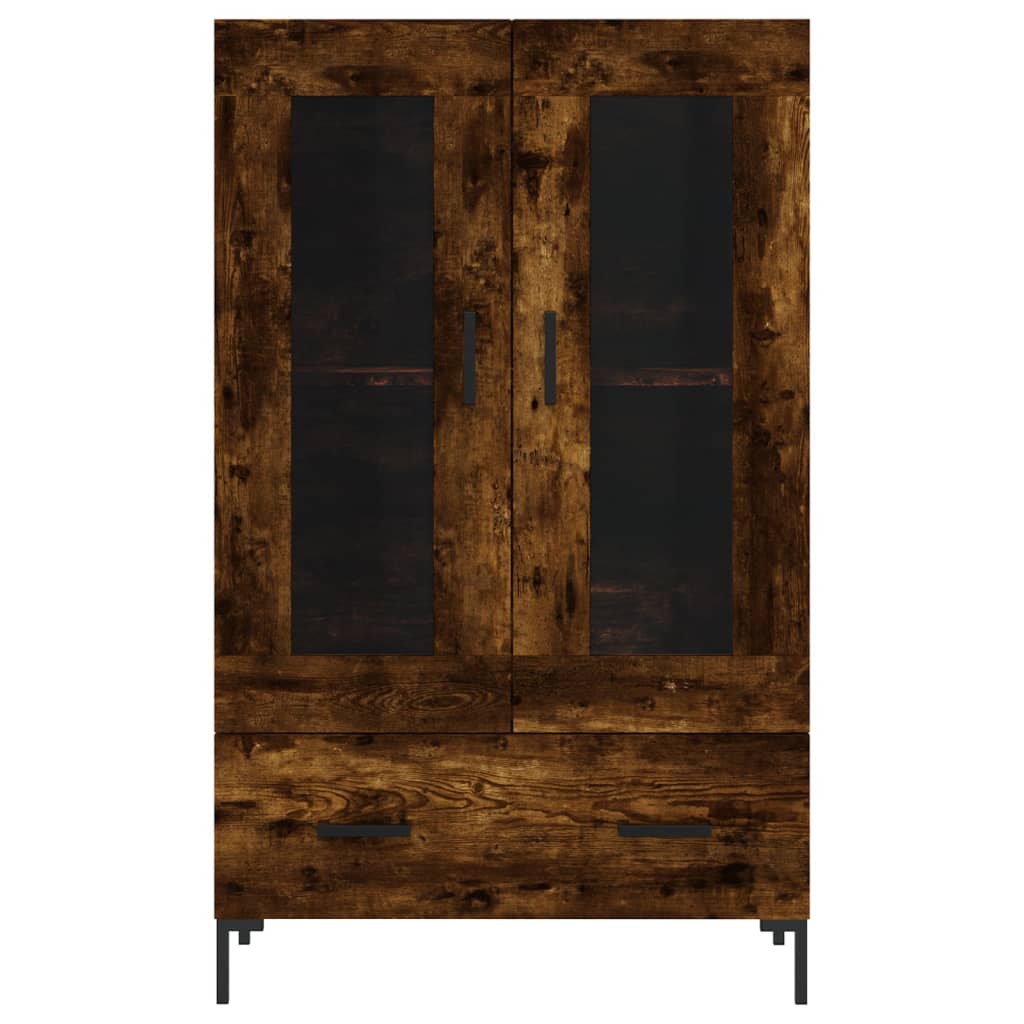 Visoka komoda boja hrasta 69,5 x 31 x 115 cm konstruirano drvo