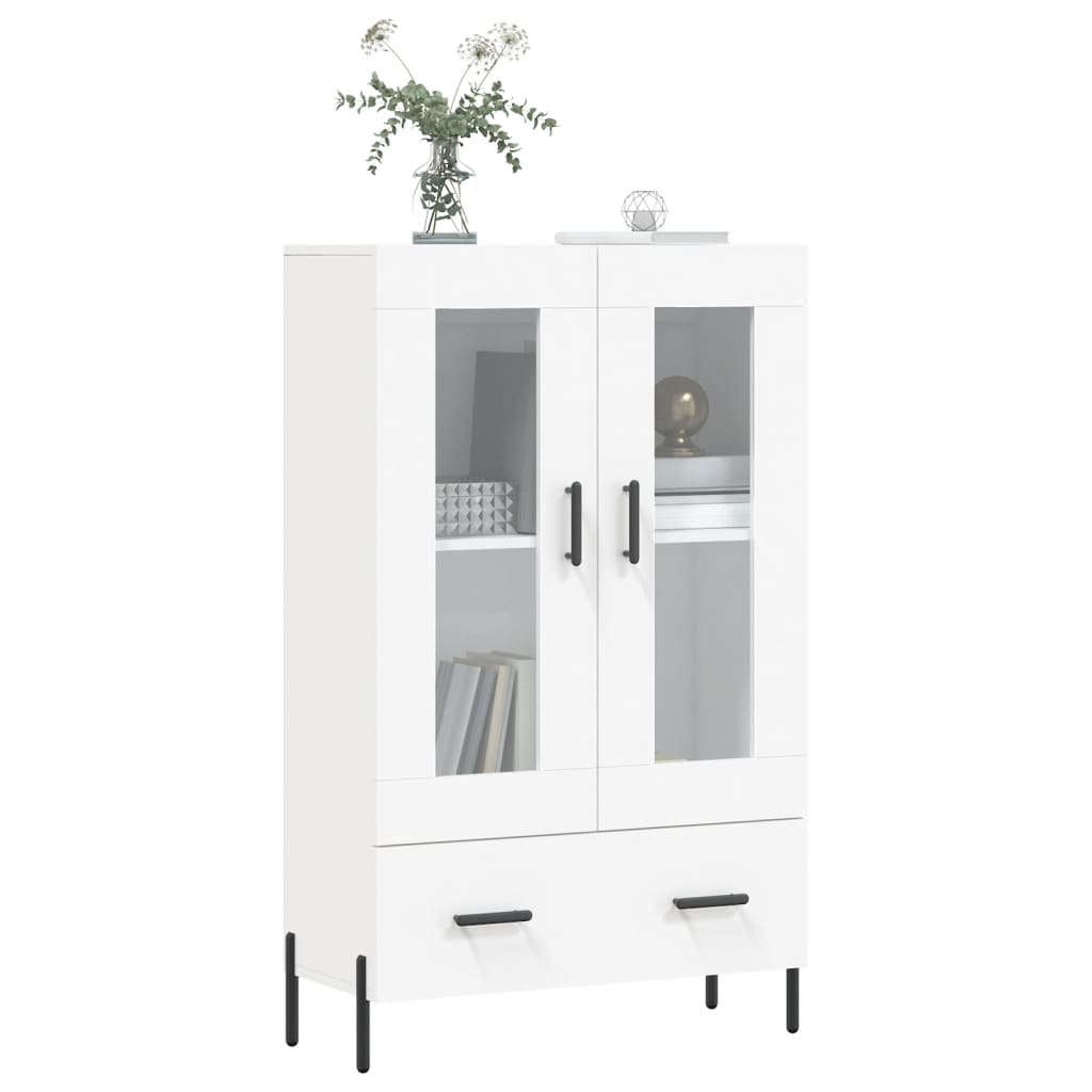 Visoka komoda bijela 69,5 x 31 x 115 cm od konstruiranog drva