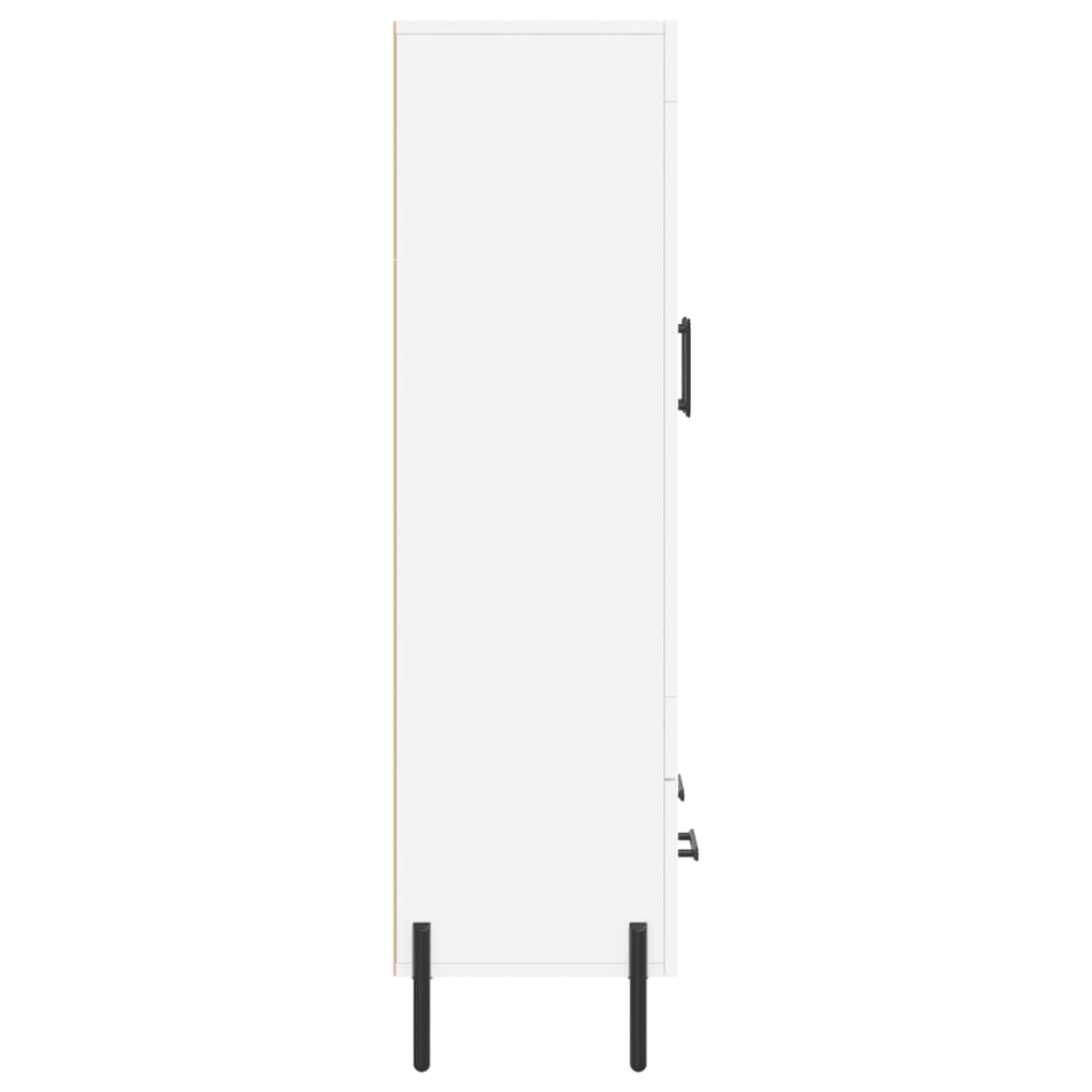 Visoka komoda bijela 69,5 x 31 x 115 cm od konstruiranog drva