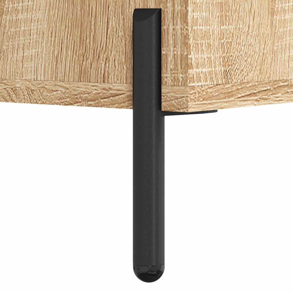 Visoka komoda boja hrasta 69,5 x 31 x 115 cm konstruirano drvo