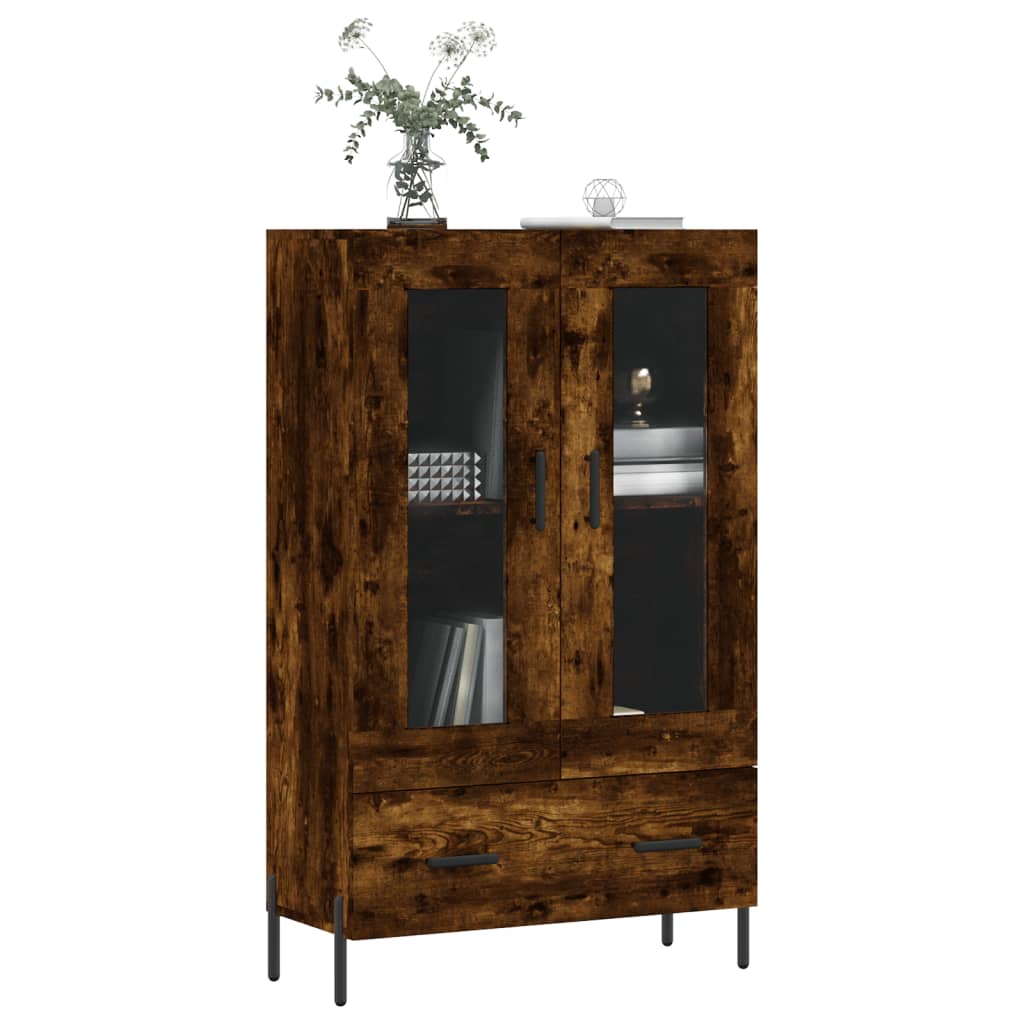 Visoka komoda boja hrasta 69,5 x 31 x 115 cm konstruirano drvo