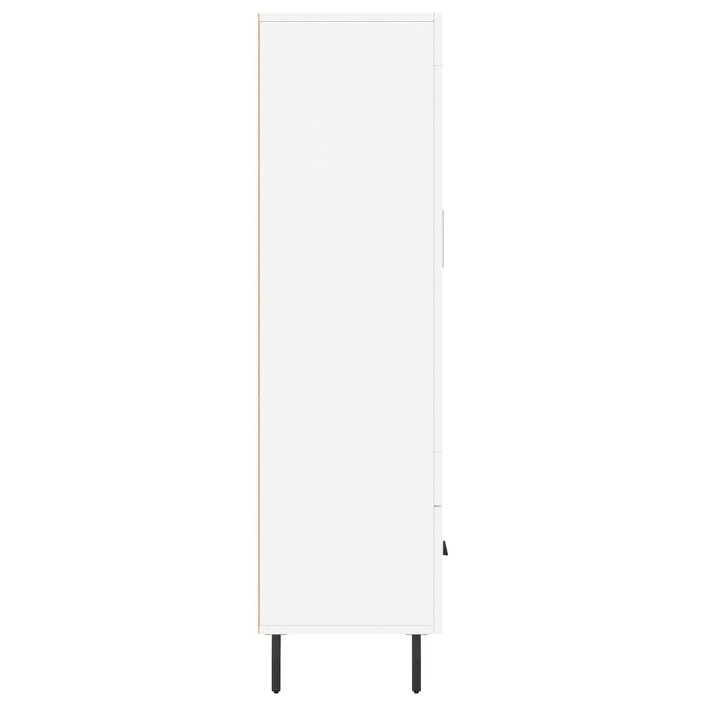 Visoka komoda bijela 69,5 x 31 x 115 cm od konstruiranog drva