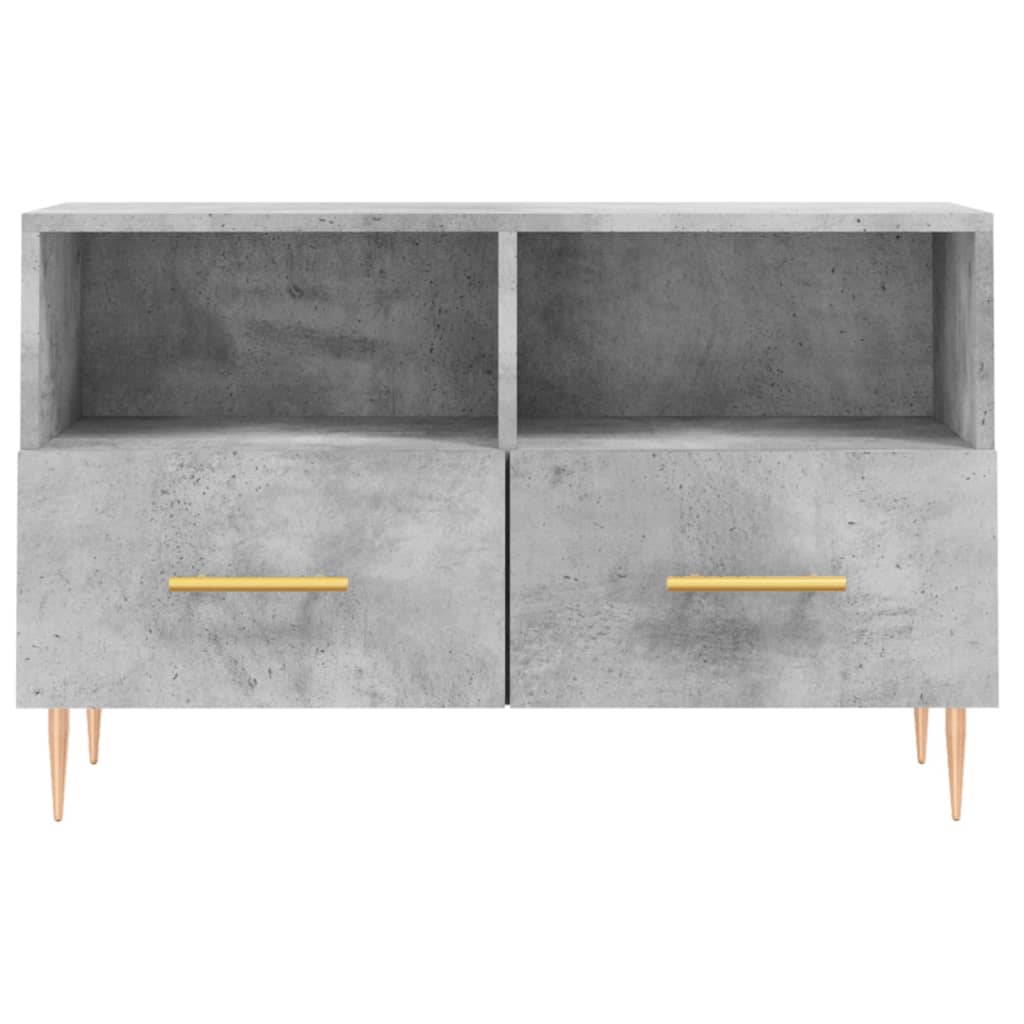 TV ormarić boja betona 80 x 36 x 50 cm konstruirano drvo