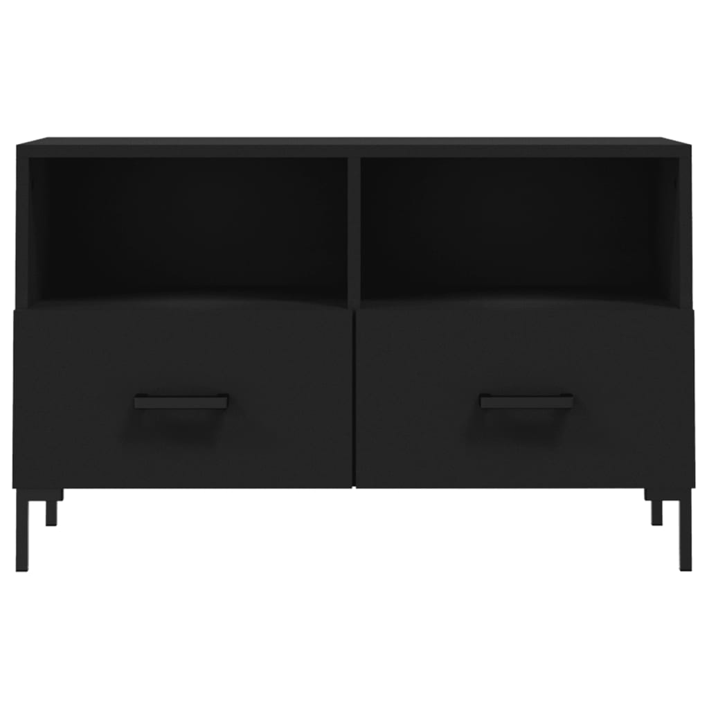 TV ormarić crni 80 x 36 x 50 cm od konstruiranog drva