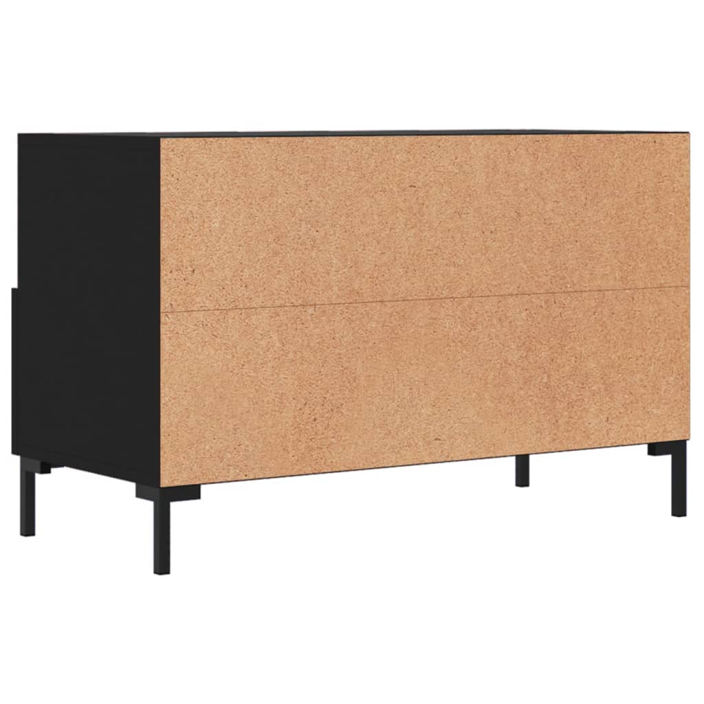 TV ormarić crni 80 x 36 x 50 cm od konstruiranog drva