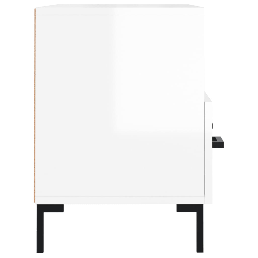 TV ormarić sjajni bijeli 80 x 36 x 50 cm od konstruiranog drva