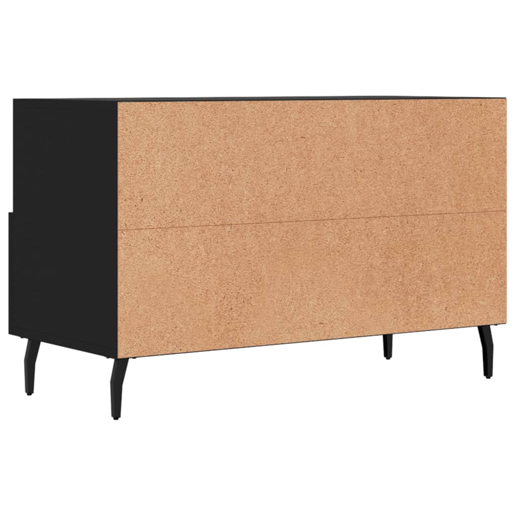 TV ormarić crni 80 x 36 x 50 cm od konstruiranog drva