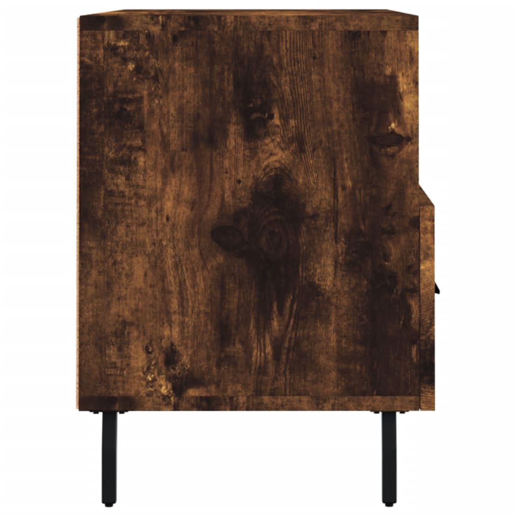 TV ormarić dimljeni hrast 80 x 36 x 50 cm konstruirano drvo