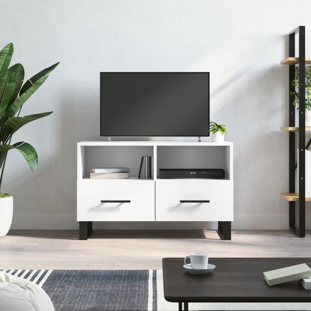 TV ormarić bijeli 80 x 36 x 50 cm od konstruiranog drva