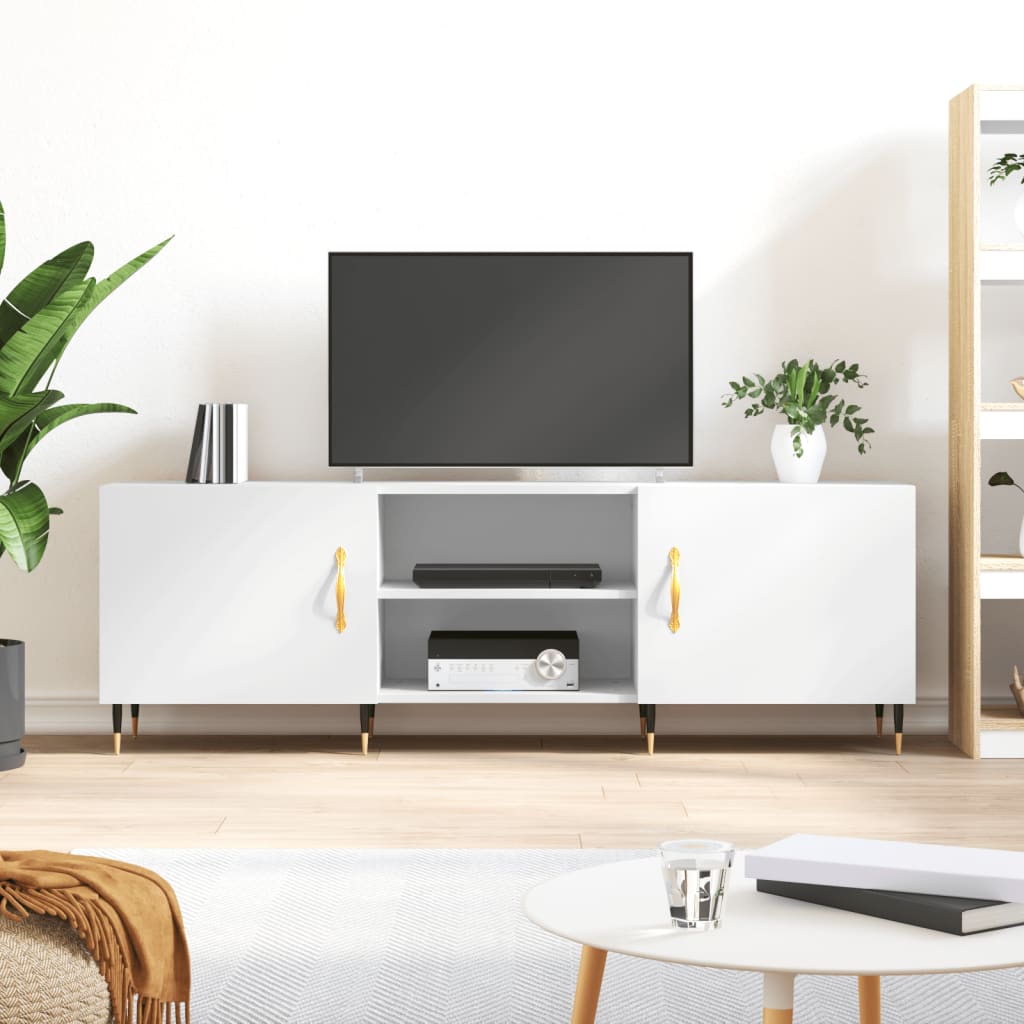 TV ormarić bijeli 150 x 30 x 50 cm od konstruiranog drva