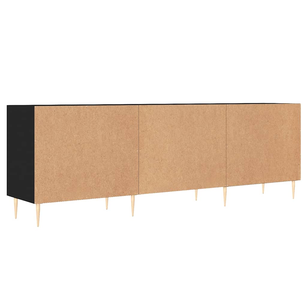 TV ormarić crni 150 x 30 x 50 cm od konstruiranog drva