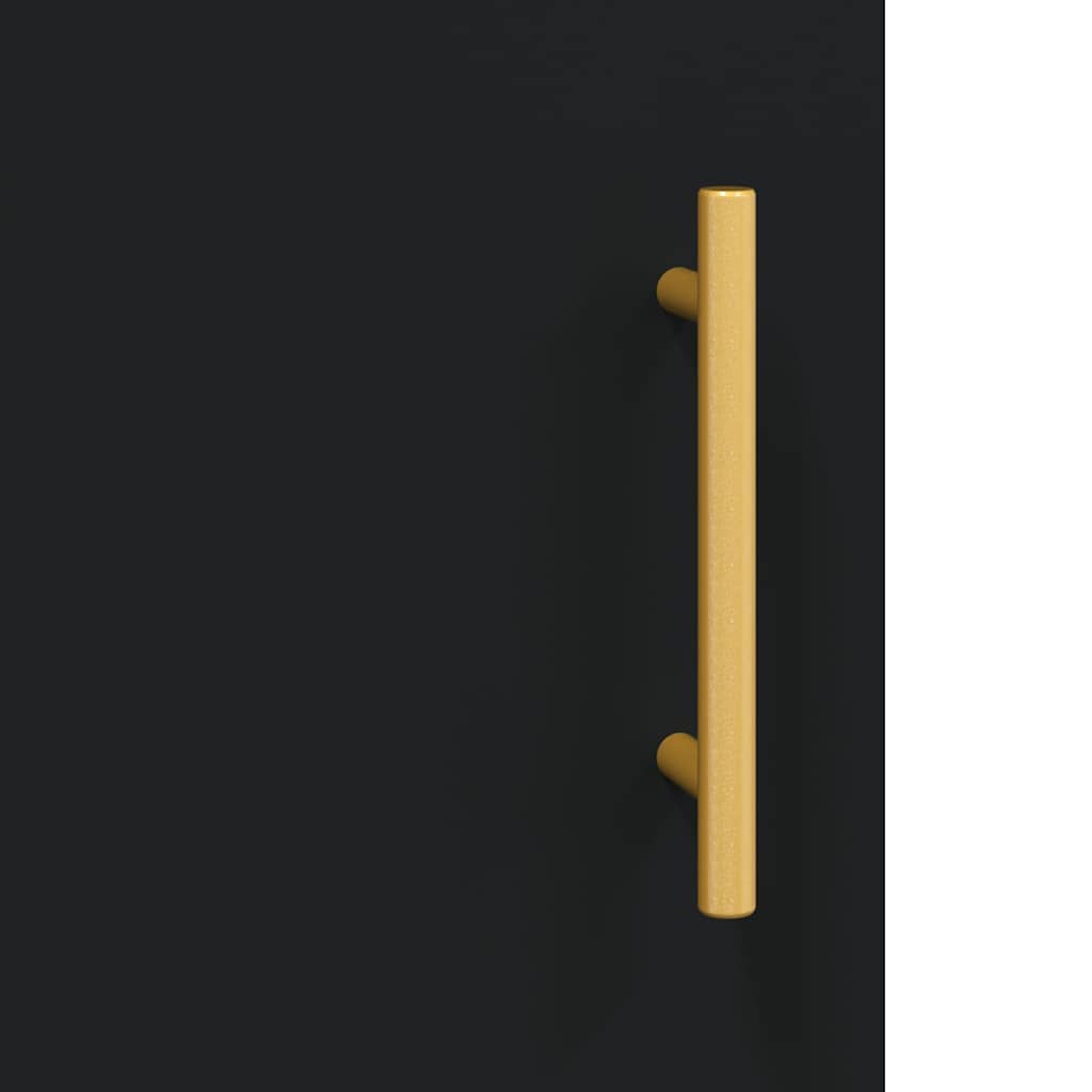 TV ormarić crni 150 x 30 x 50 cm od konstruiranog drva
