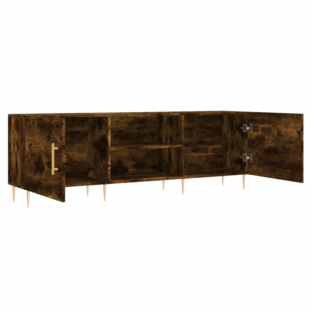 TV ormarić boja dimljenog hrasta 150x30x50 cm konstruirano drvo