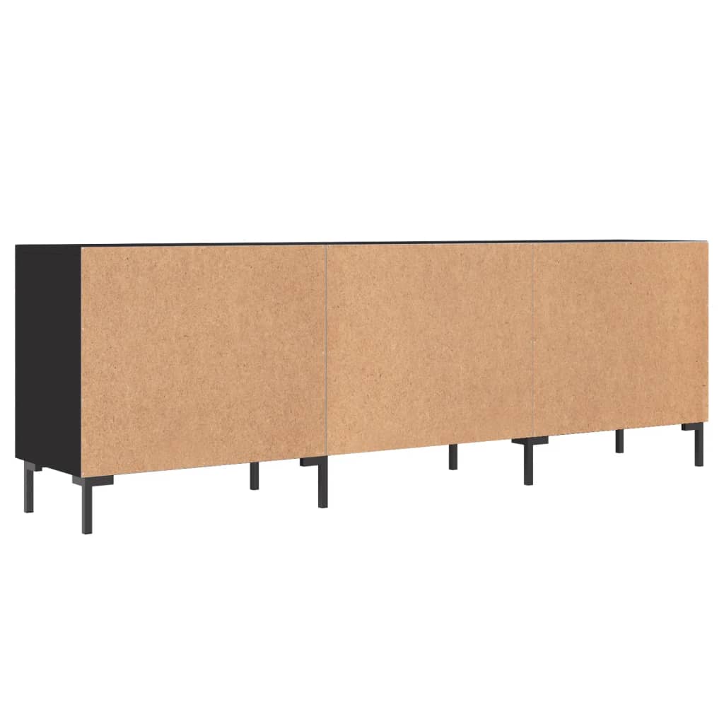 TV ormarić crni 150 x 30 x 50 cm od konstruiranog drva