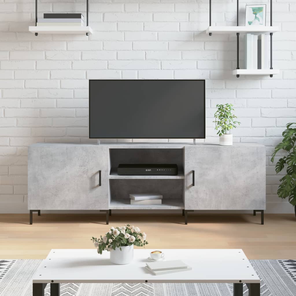 TV ormarić boja betona 150x30x50 cm od konstruiranog drva