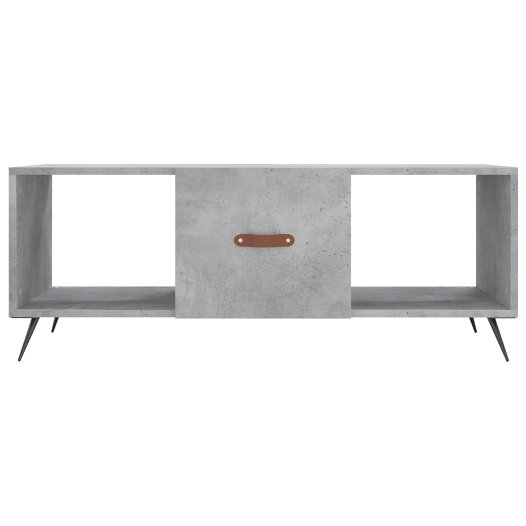 Stolić za kavu boja betona 102 x 50 x 40 cm konstruirano drvo
