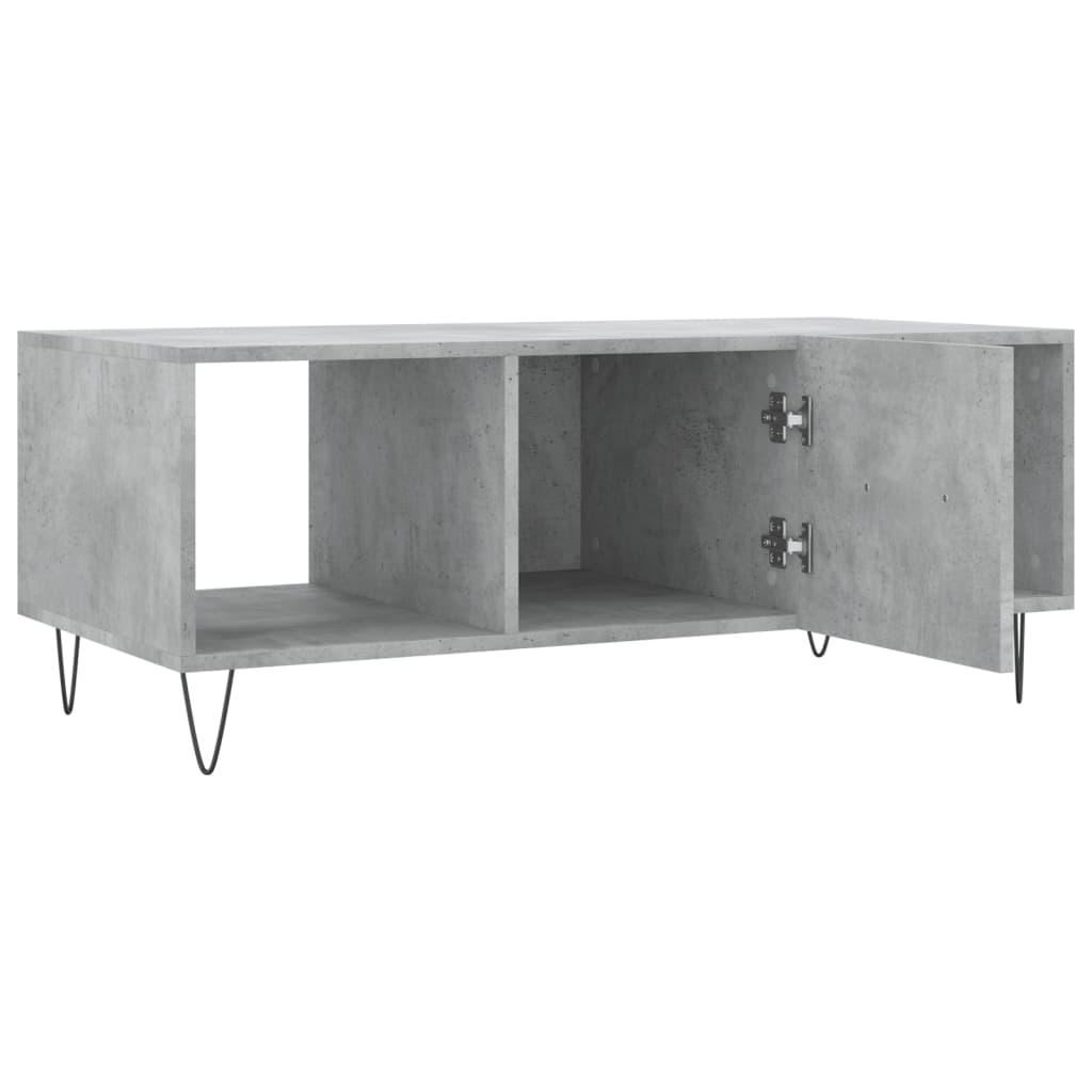 Stolić za kavu boja betona 102 x 50 x 40 cm konstruirano drvo