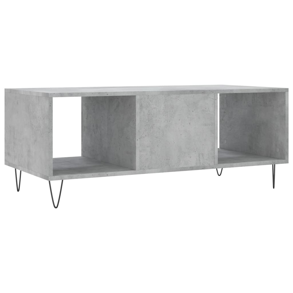 Stolić za kavu boja betona 102 x 50 x 40 cm konstruirano drvo