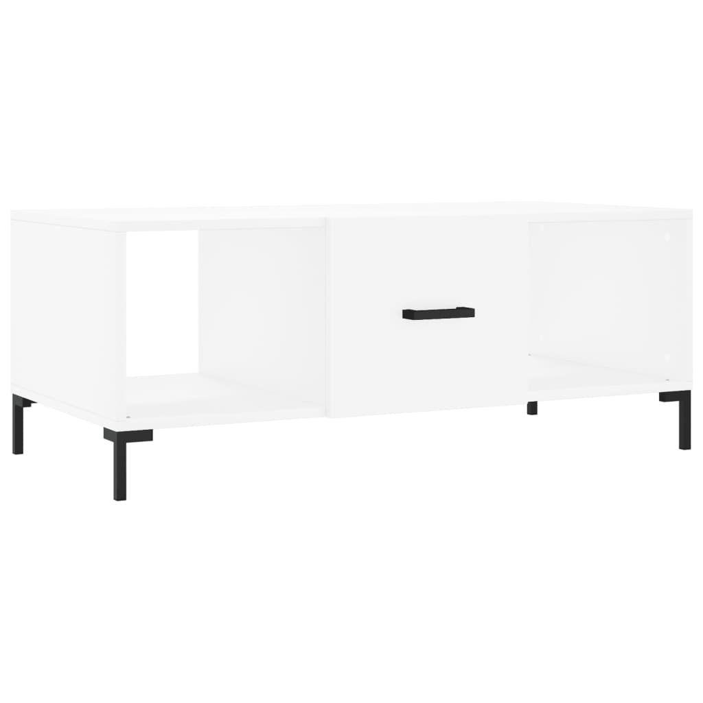 Stolić za kavu bijeli 102 x 50 x 40 cm od konstruiranog drva