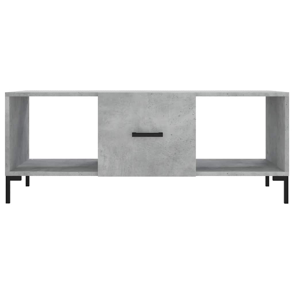 Stolić za kavu boja betona 102 x 50 x 40 cm konstruirano drvo
