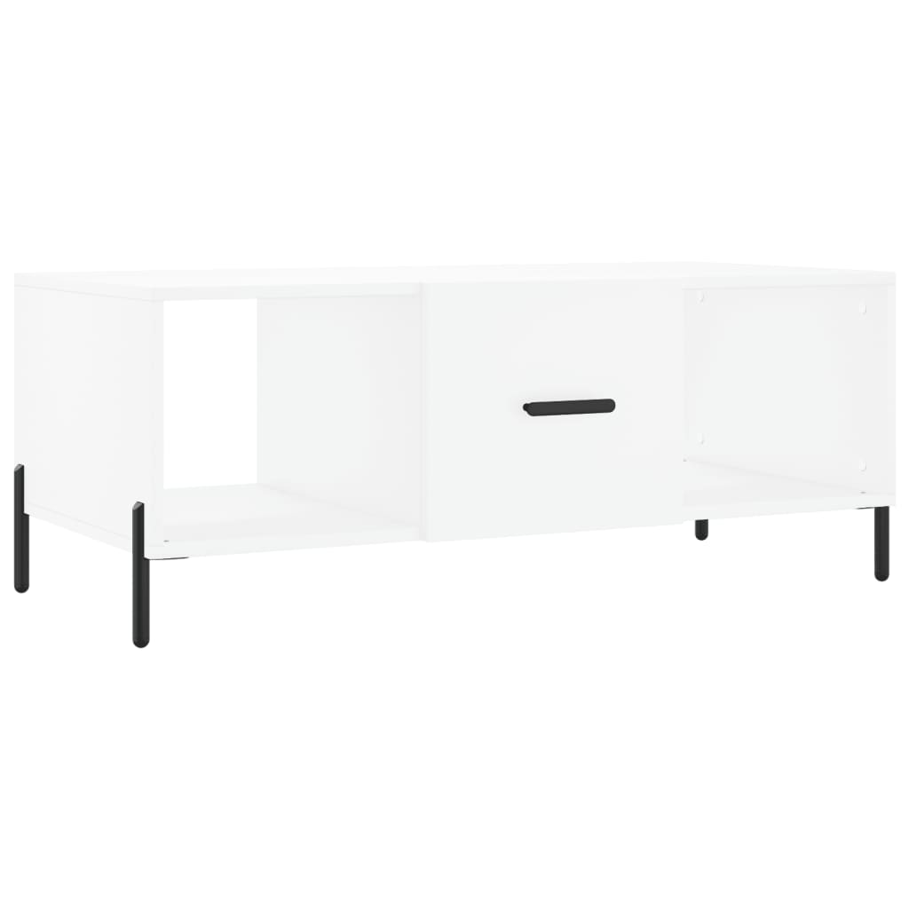 Stolić za kavu bijeli 102 x 50 x 40 cm od konstruiranog drva