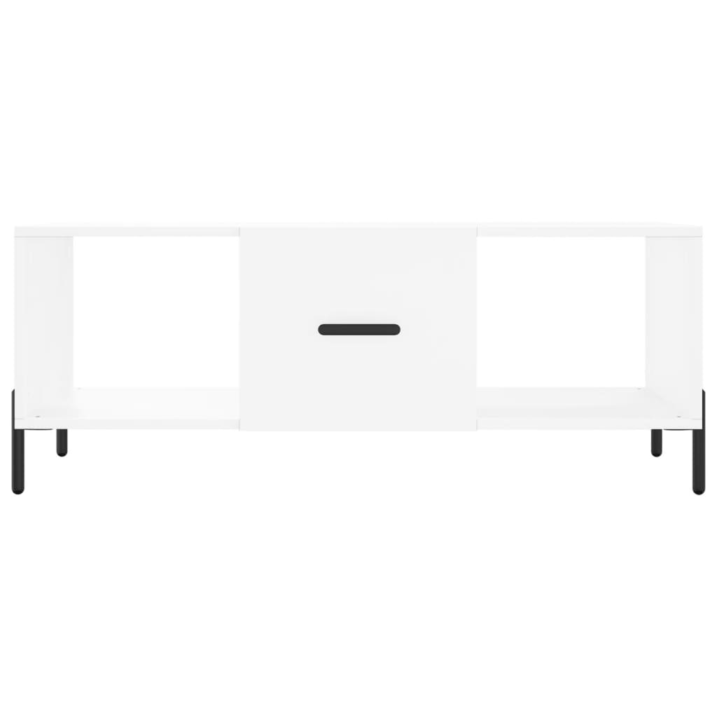 Stolić za kavu bijeli 102 x 50 x 40 cm od konstruiranog drva