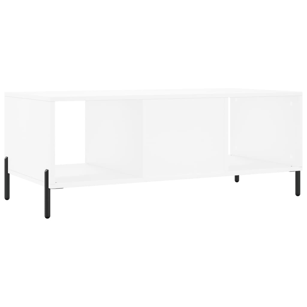 Stolić za kavu bijeli 102 x 50 x 40 cm od konstruiranog drva