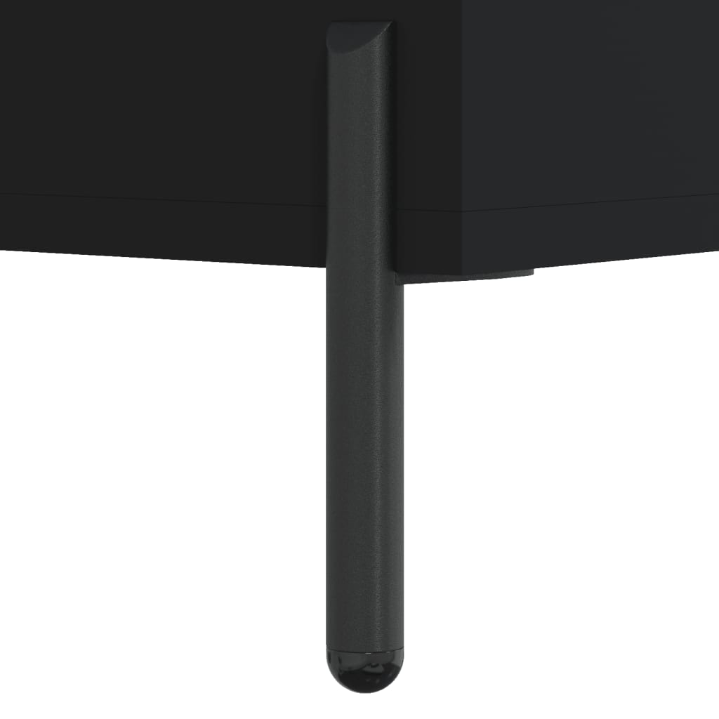 Stolić za kavu crni 102 x 50 x 40 cm od konstruiranog drva
