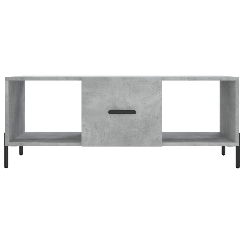 Stolić za kavu boja betona 102 x 50 x 40 cm konstruirano drvo