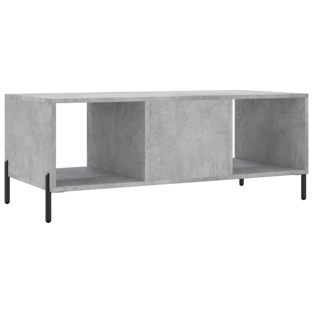 Stolić za kavu boja betona 102 x 50 x 40 cm konstruirano drvo