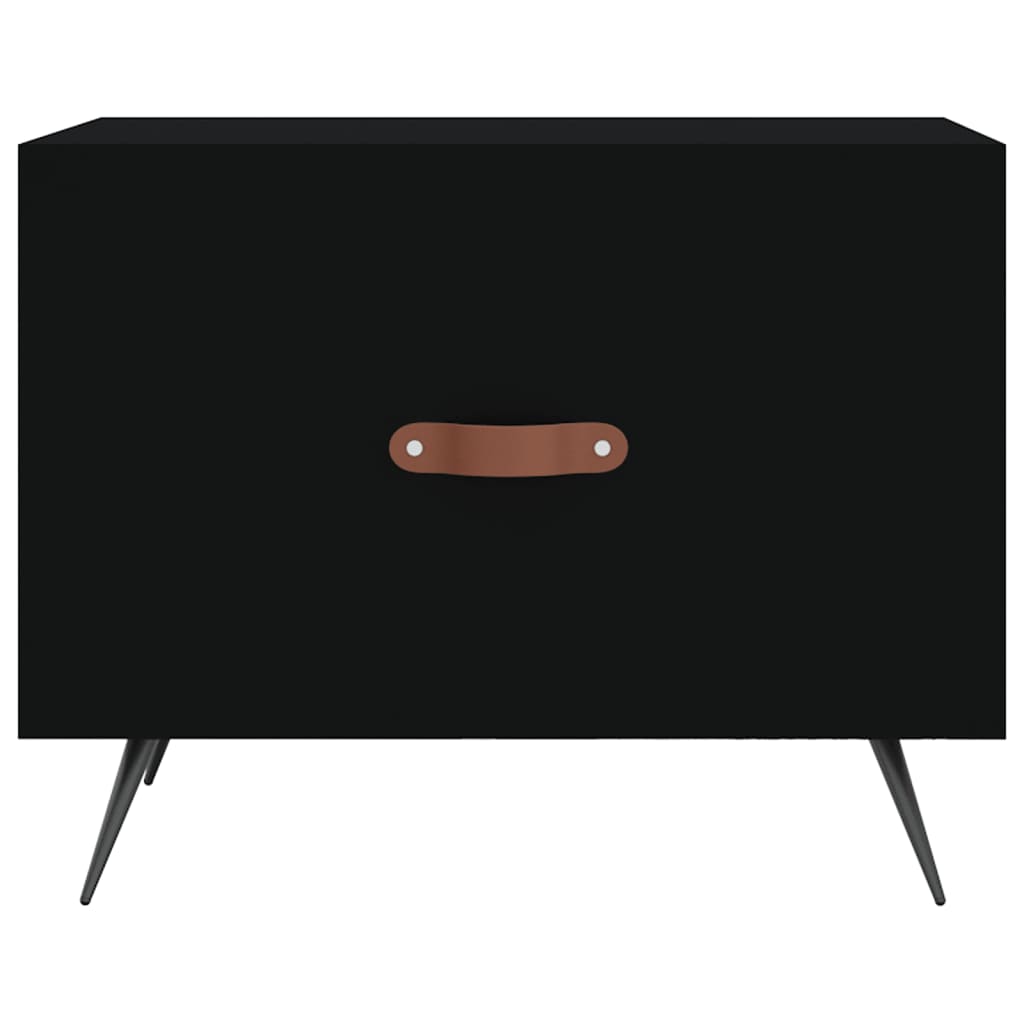 Stolić za kavu crni 50 x 50 x 40 cm od konstruiranog drva
